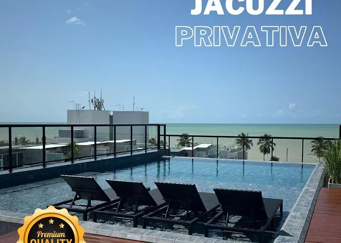 Flat Com Jacuzzi Privativa A 50M Do Mar